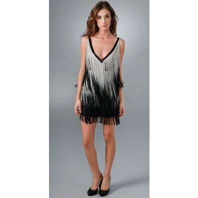 flapper style fringe dressesFoley   Corinna Ombre Fringe Dress ThisNext tRQb0FRp