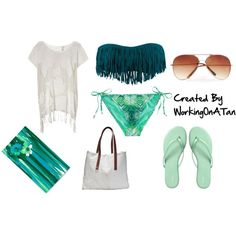 fringe bikini polyvore dressesCute bikinis on Pinterest zcH16ZHB