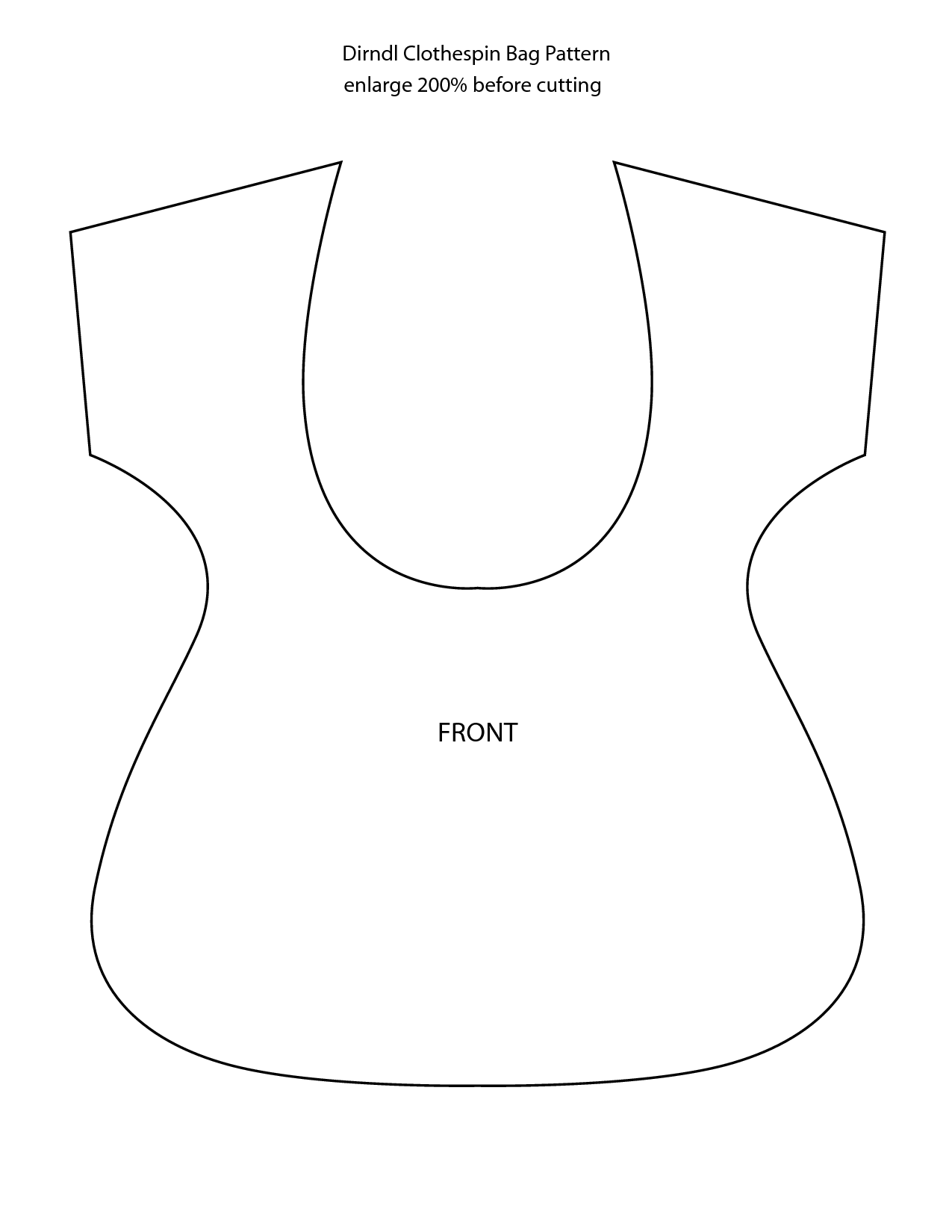 fringe clothespin bag patternenlarge 200_ before cutting Dirndl Clothespin Bag Pattern Uq4dWLNG